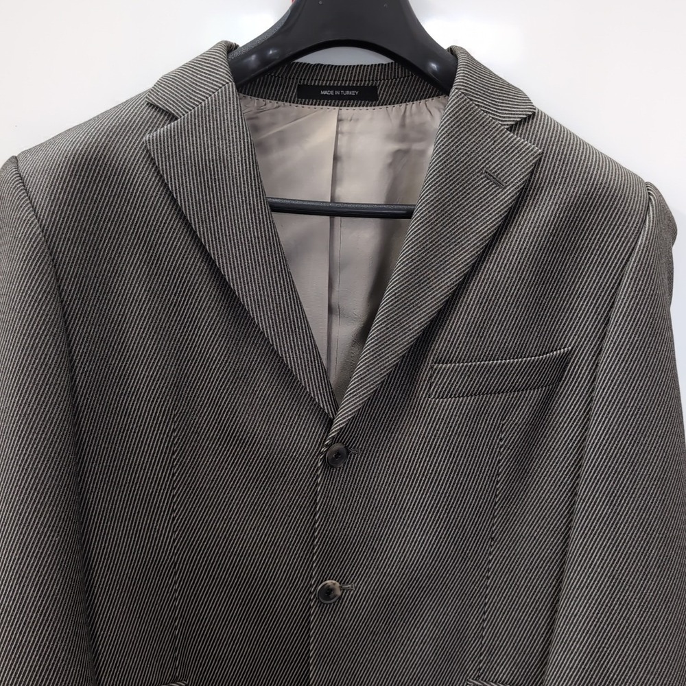 Hugo Boss Rossellini Sport Coat 42S - Gray Micro-Plaid Virgin Wool - Turkey‎